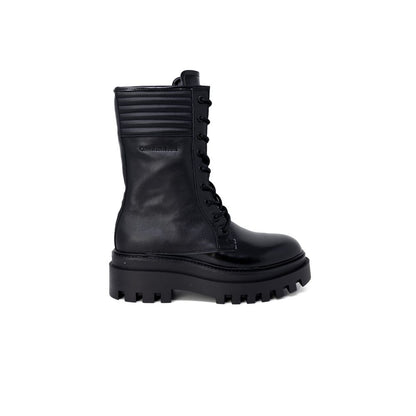 Calvin Klein Jeans Black Leather Boot