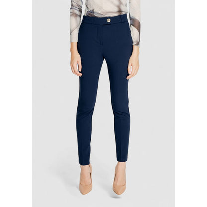 Rinascimento Blue Polyester Jeans & Pant