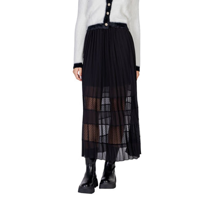 Morgan De Toi Black Polyester Skirt