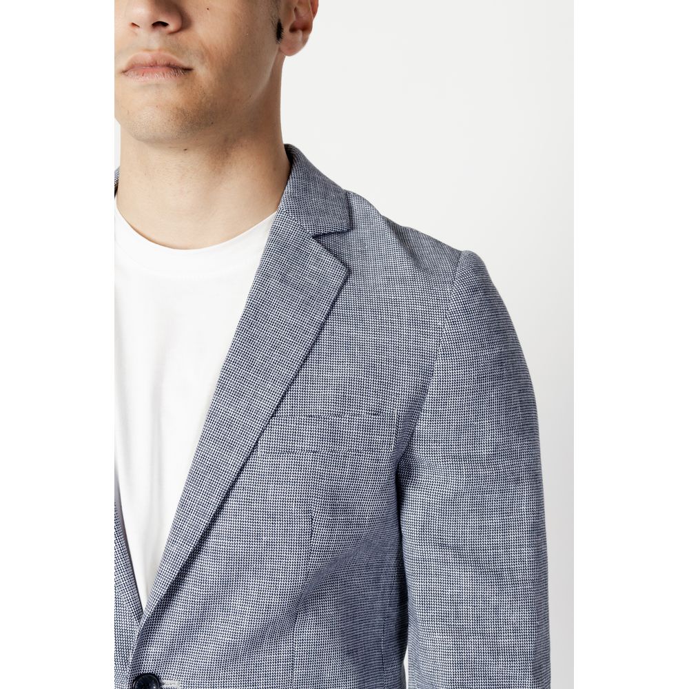 Antony Morato Blue Linen Suit