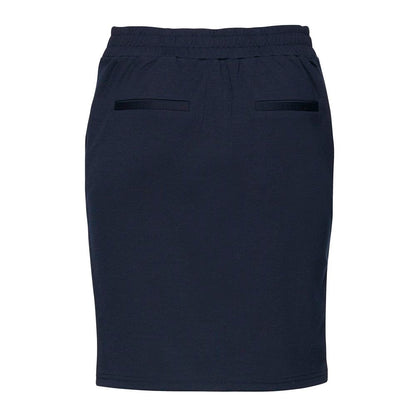 ICHI Blue Polyester Skirt