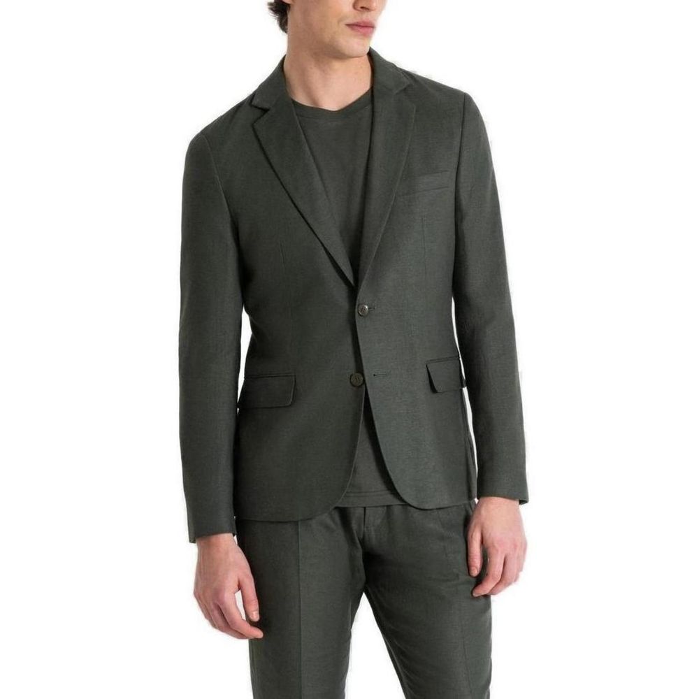 Antony Morato Green Linen Suit