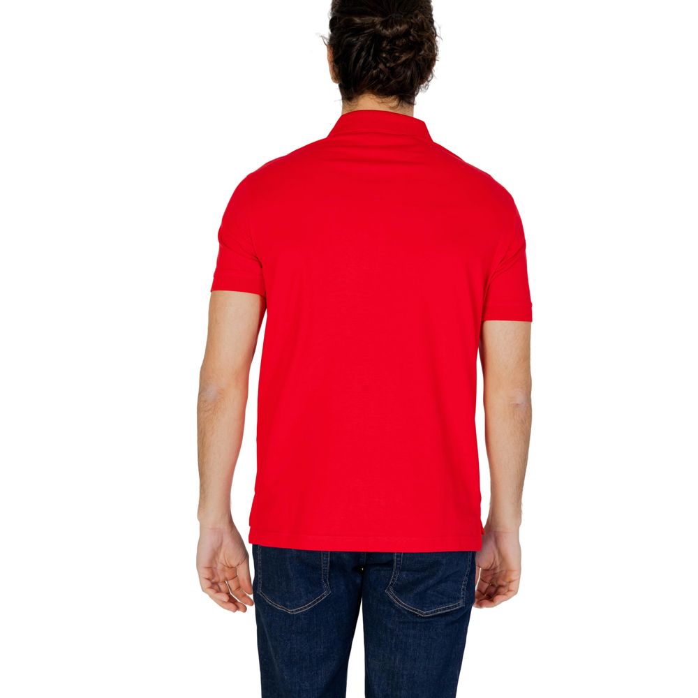 Emporio Armani Underwear Red Cotton Polo Shirt