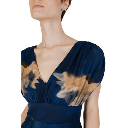 Rinascimento Blue Polyester Dress