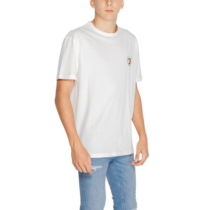 Tommy Hilfiger Jeans White Cotton Rigenerato T-Shirt