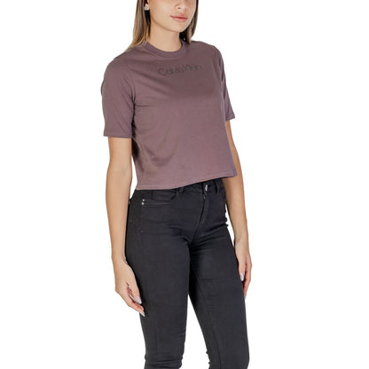 Calvin Klein Sport Purple Cotton Tops & T-Shirt