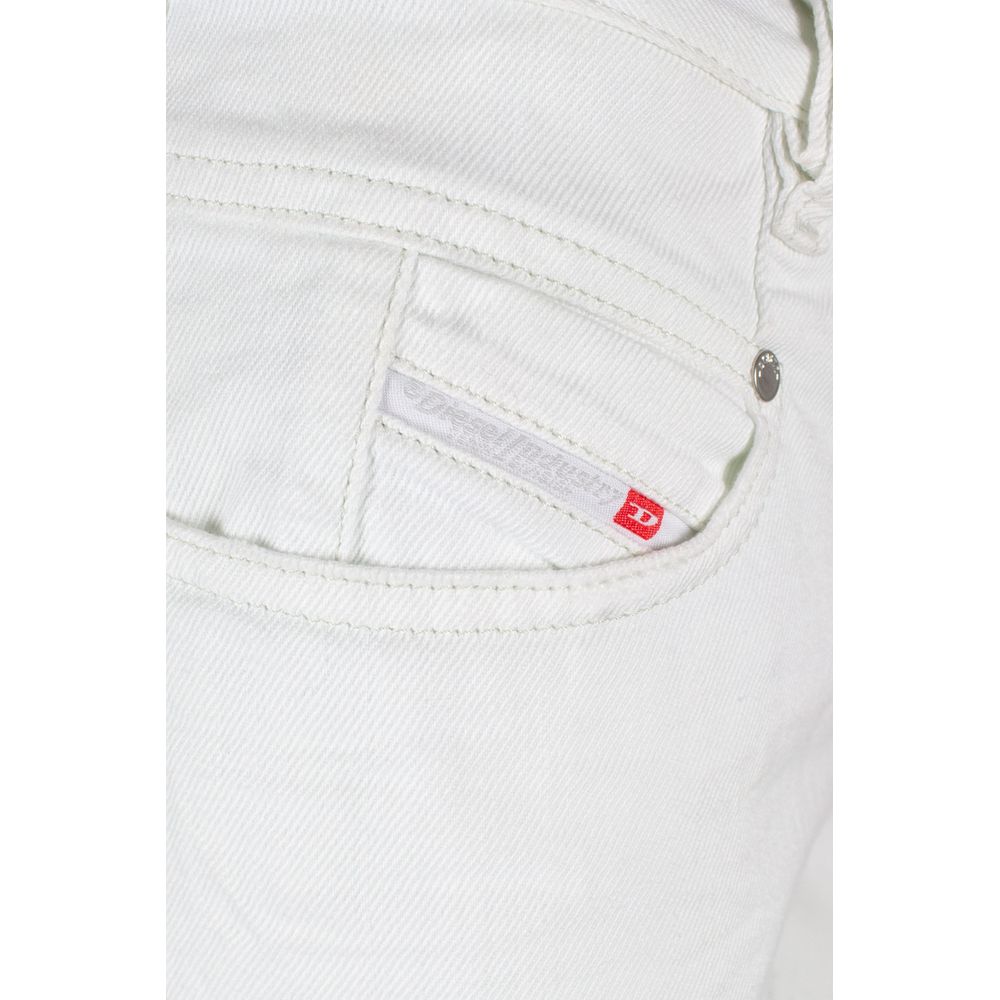 Diesel White Cotton Jeans & Pant