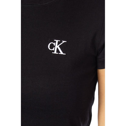 Calvin Klein Jeans Black Cotton Tops & T-Shirt