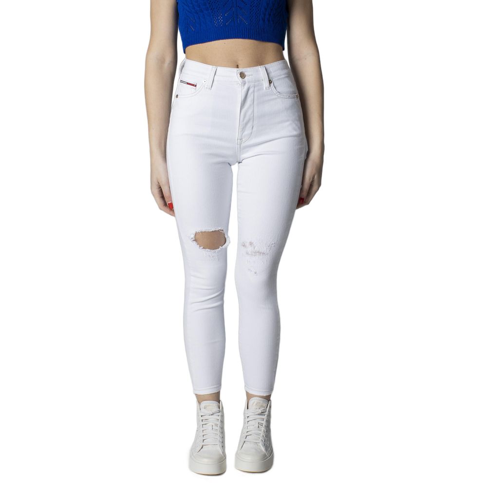 Tommy Hilfiger Jeans White Cotton Jeans & Pant