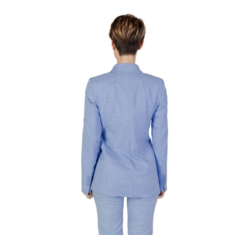 Sandro Ferrone Blue Viscose Suits & Blazer