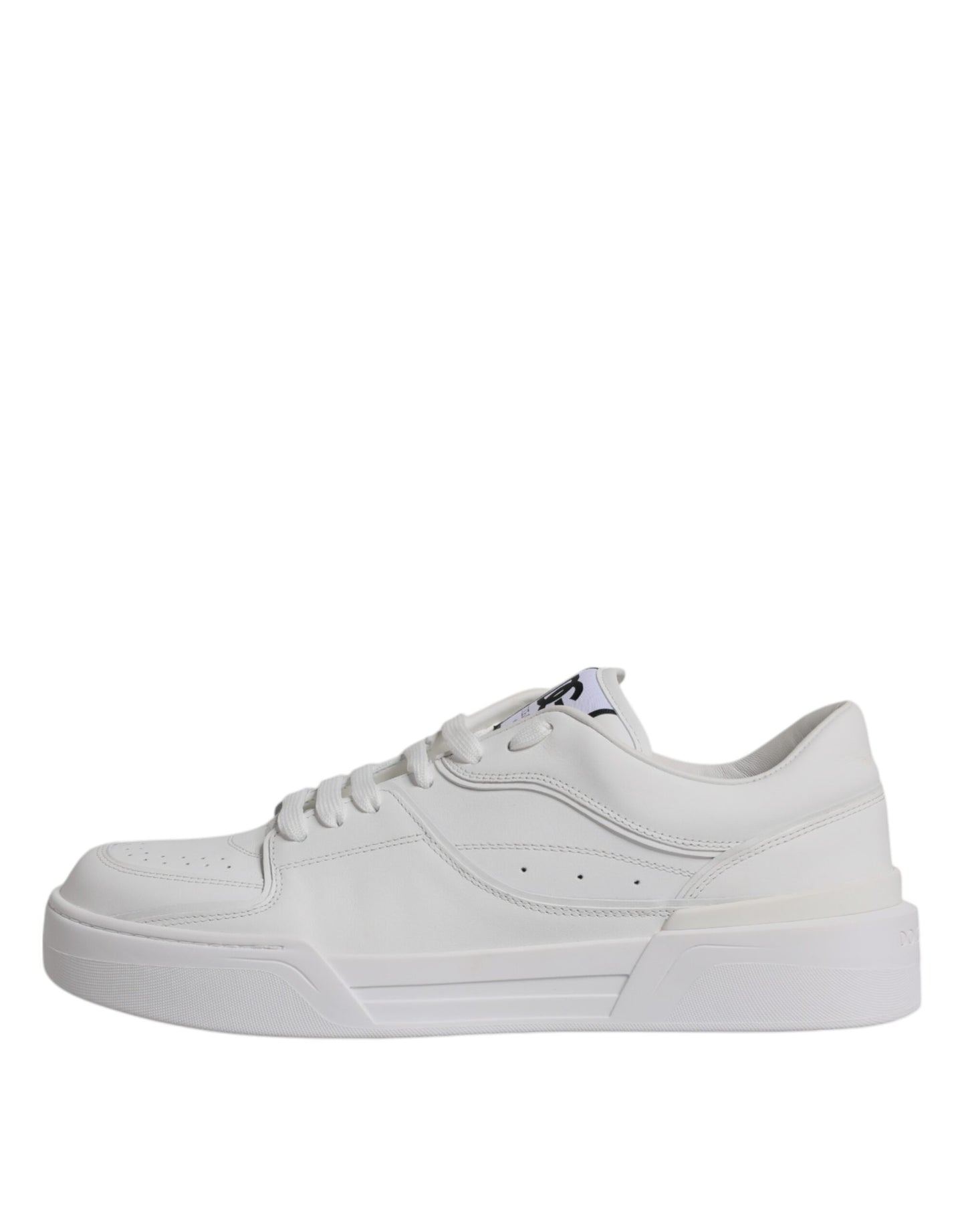 Dolce & Gabbana White Miami Leather Low Top Sneakers Shoes