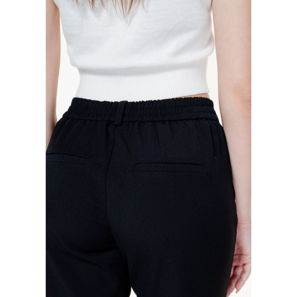 Vero Moda Black Polyester Jeans & Pant