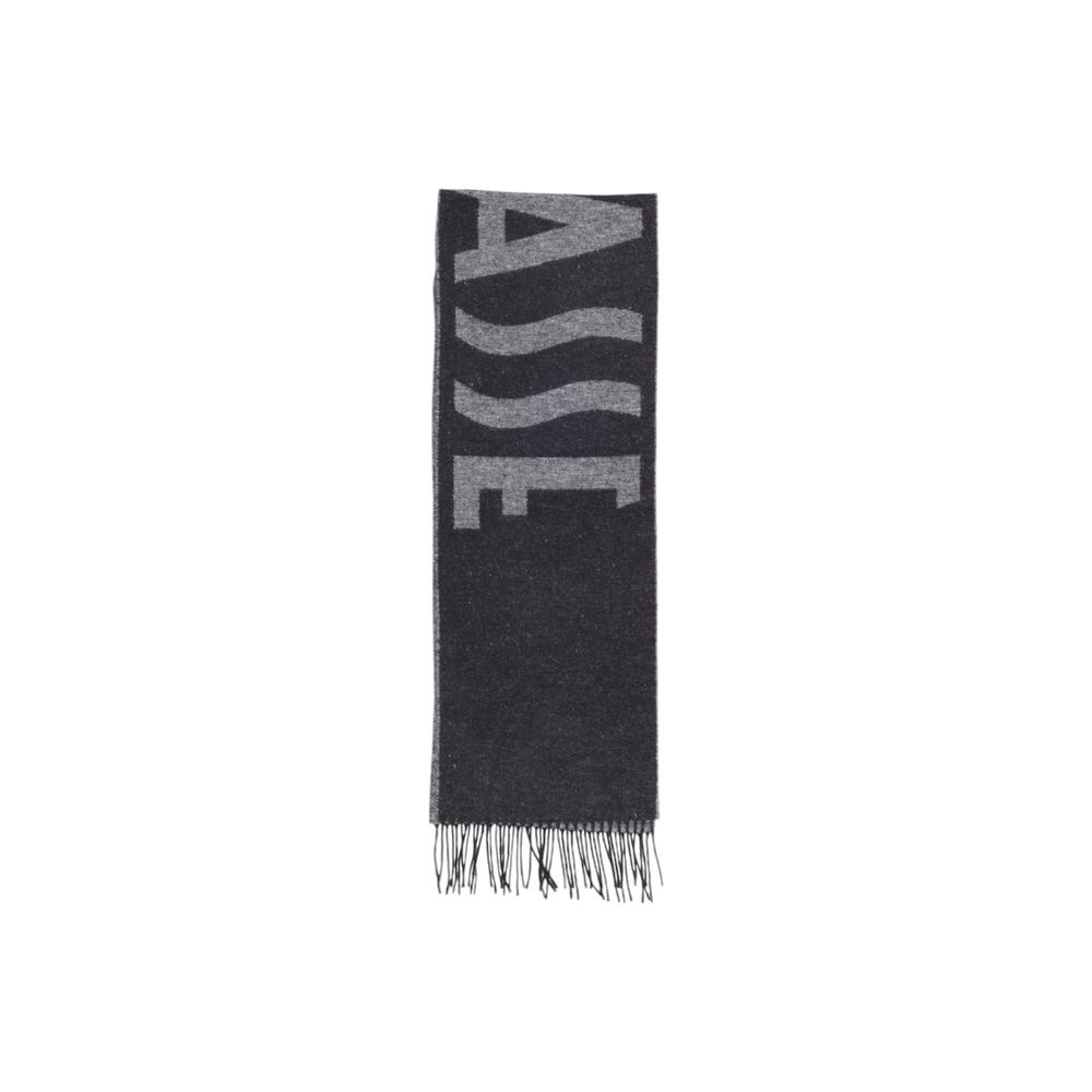 Alviero Martini Prima Classe Black Cotton Scarf