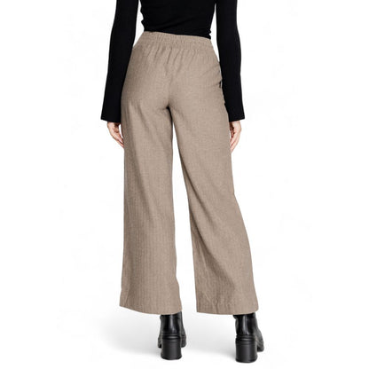 Jacqueline De Yong Brown Cotton Jeans & Pant