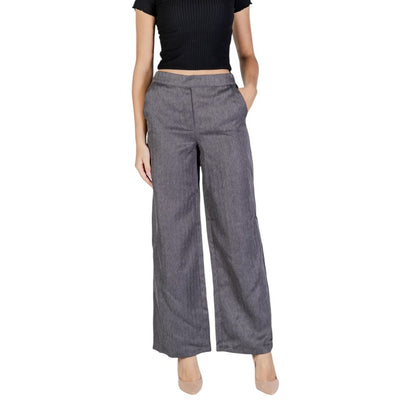 Jacqueline De Yong Gray Polyester Jeans & Pant