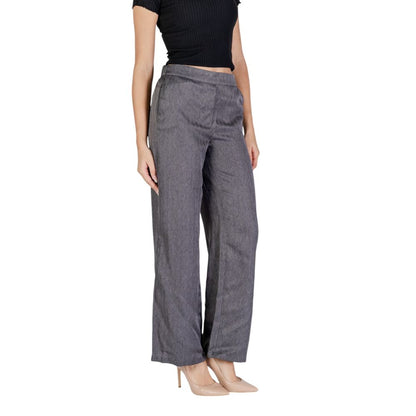 Jacqueline De Yong Gray Polyester Jeans & Pant