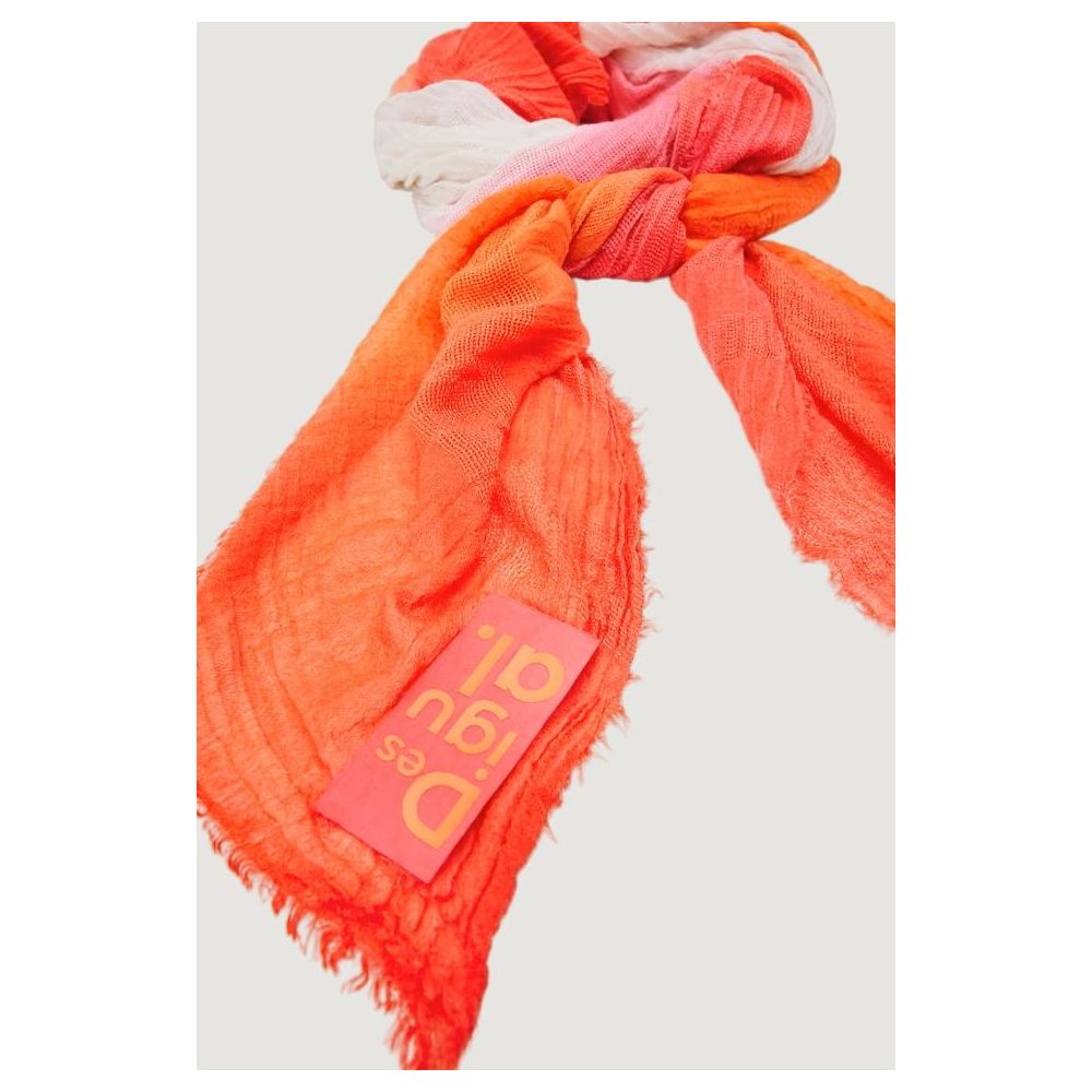 Desigual Orange Polyester Scarf