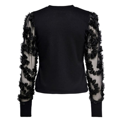 Jacqueline De Yong Black Cotton Sweater