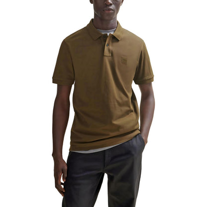 Hugo Boss Green Cotton Polo Shirt