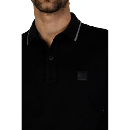 Hugo Boss Black Cotton Polo Shirt