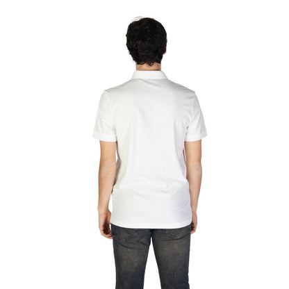 Hugo Boss White Cotton Polo Shirt