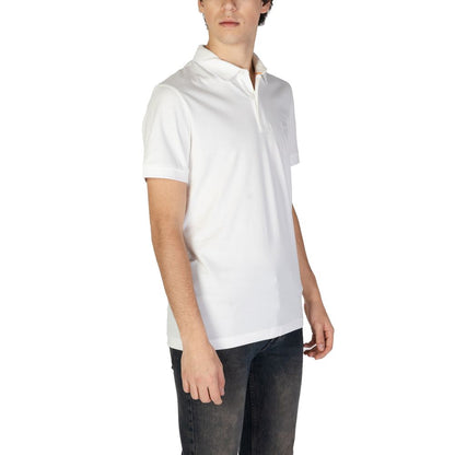 Hugo Boss White Cotton Polo Shirt