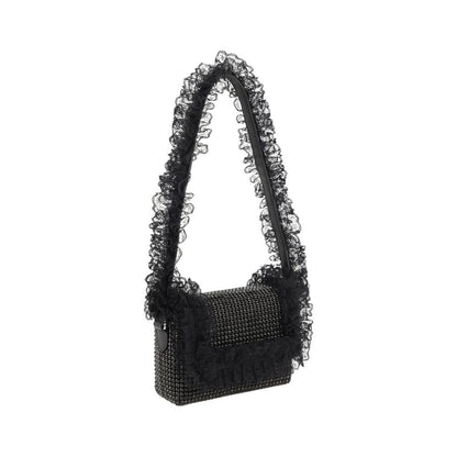 Self-Portrait Crystal Lace Shoulder Bag