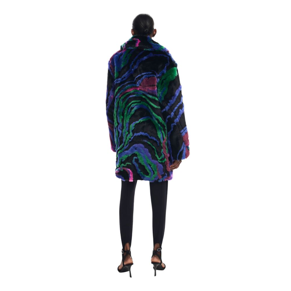 Desigual Black Modacrylic Jackets & Coat