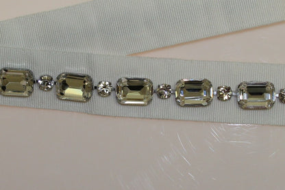 Dolce & Gabbana Elegant Crystal-Embellished Waist Belt