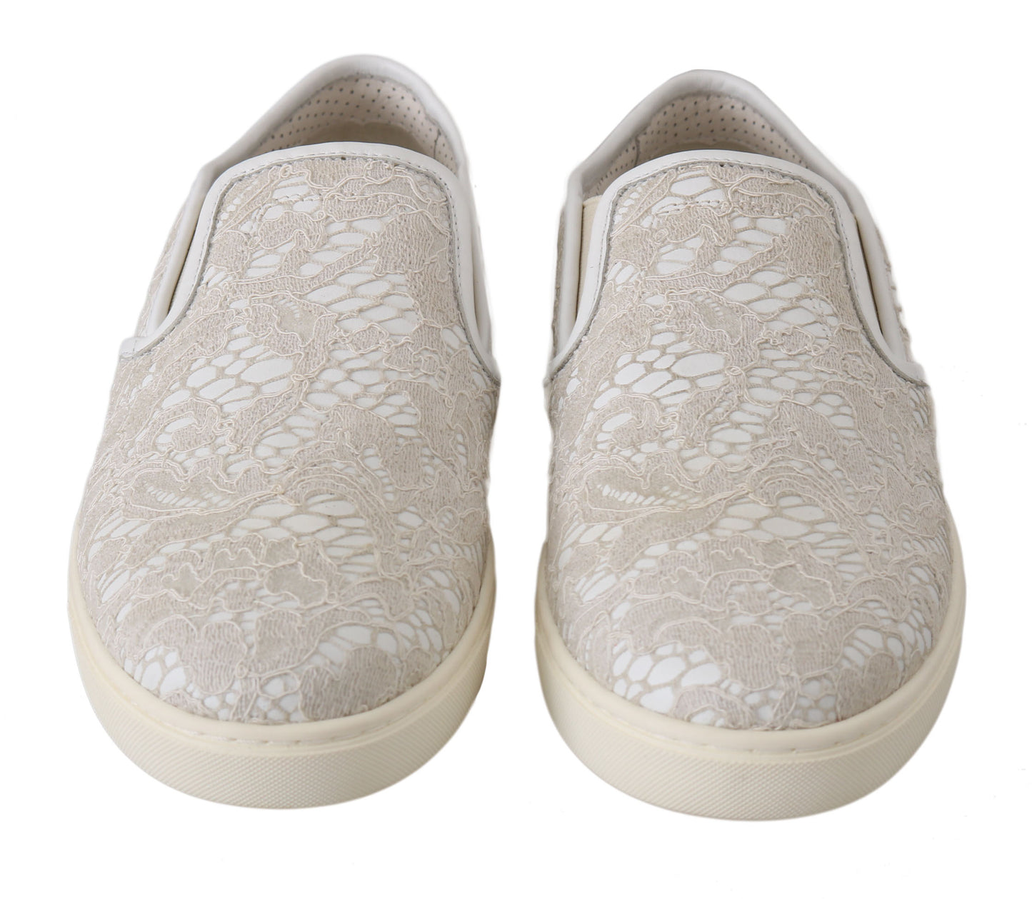 Dolce & Gabbana Elegant Off White Loafers for Ladies