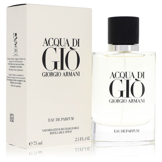 Acqua Di Gio 2.5 oz Eau De Parfum Refillable Spray Men