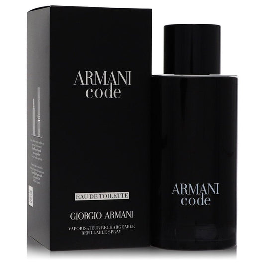 Armani Code 4.2 oz Eau De Toilette Spray Refillable Men