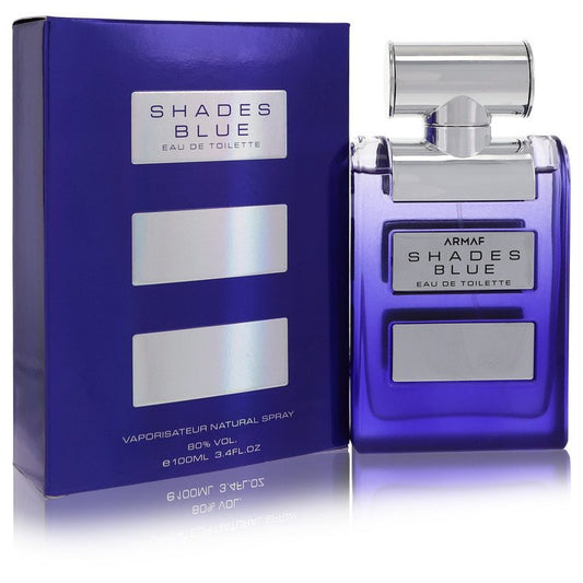 Shades Blue 3.4 oz Eau De Toilette Spray Men