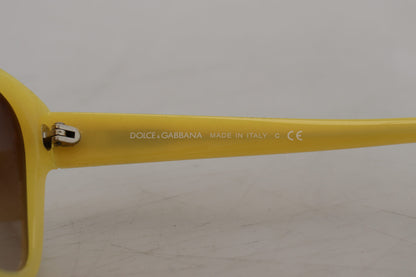 Dolce & Gabbana Chic Yellow Acetate Gradient Sunglasses