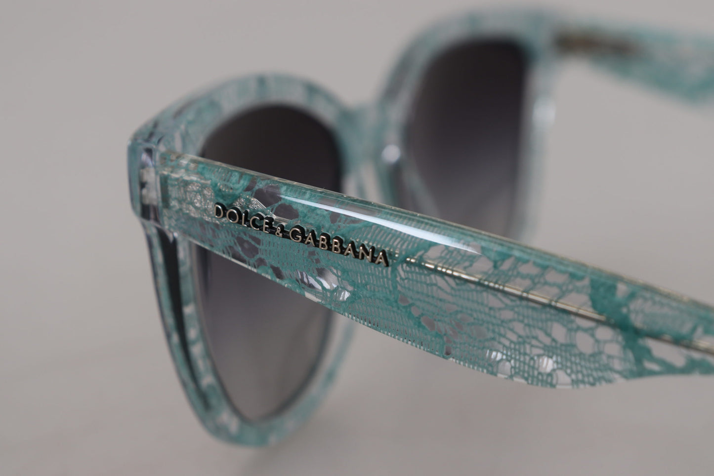 Dolce & Gabbana Sicilian Lace Crystal-Infused Sunglasses