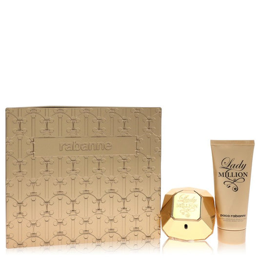 Lady Million Gift Set2.7 oz Eau De Parfum Spray + 3.4 oz Body Lotion Women