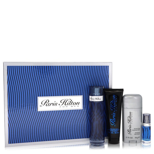 Gift Set By 3.4 oz  Eau De Toilette Spray + 3 oz Body Wash + 2.75 oz Deodorant Stick + .25 Mini EDT Spray Men