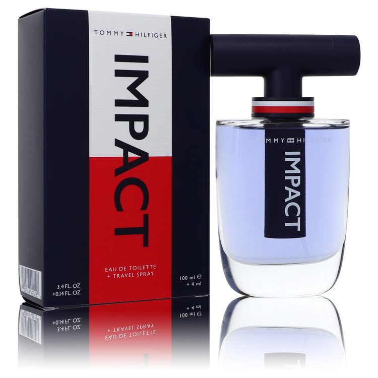 Impact Gift Set By 3.4 oz Eau De Toilette Spray + .14 oz Travel EDT Spray Men