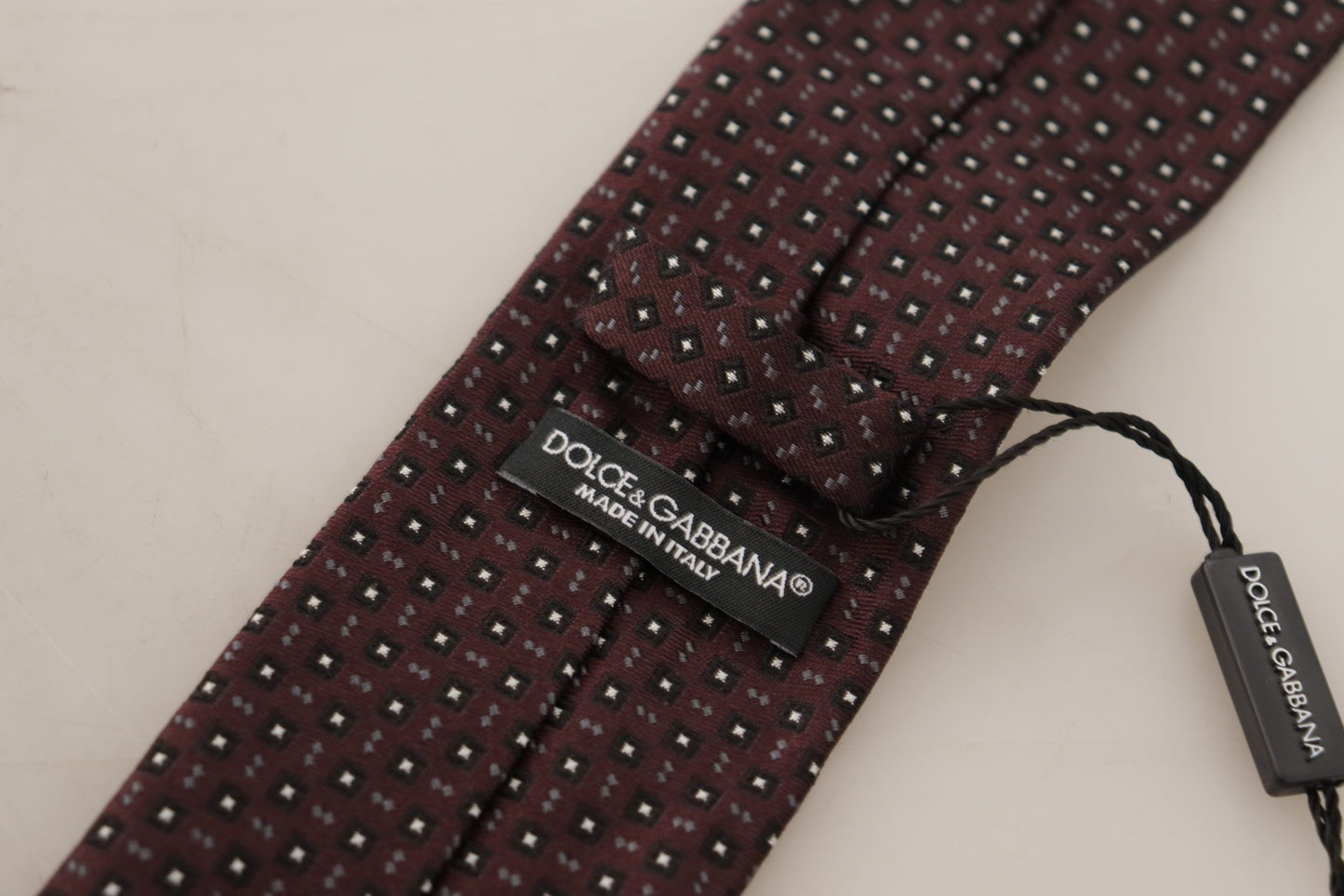 Dolce & Gabbana Elegant Geometric Silk Bow Tie