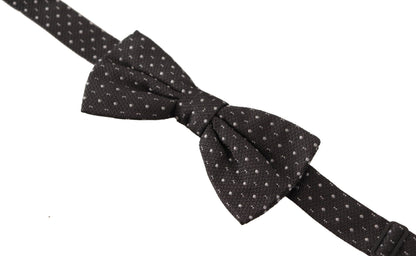 Dolce & Gabbana Elegant Polka Dot Silk Bow Tie